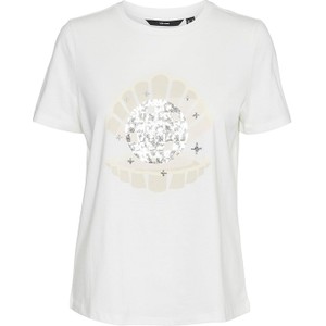 T-shirt Vero Moda z bawełny z okrągłym dekoltem