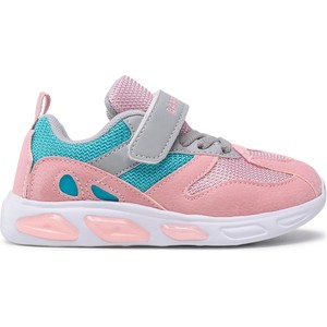 Różowe buty sportowe dziecięce Bartek na rzepy dla dziewczynek