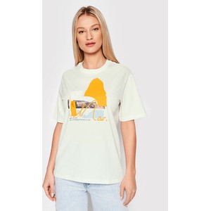 T-shirt S.Oliver z nadrukiem z okrągłym dekoltem z krótkim rękawem