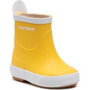 Żółte kalosze dziecięce Tretorn dla dziewczynek