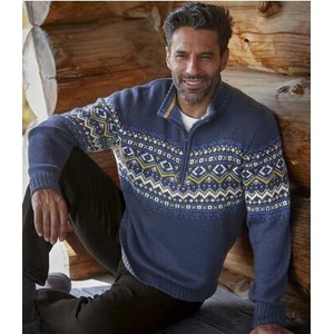 Sweter Atlas For Men w stylu klasycznym