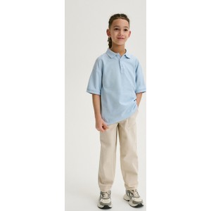 Niebieska koszulka dziecięca Reserved z bawełny dla chłopców