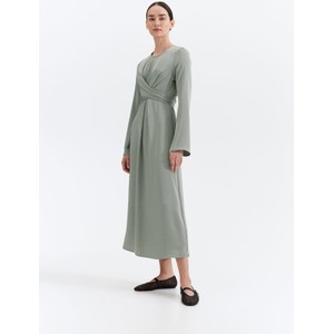 H & M & - MAMA Satynowa sukienka dla karmiącej - Zielony