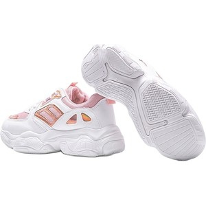 Różowe buty sportowe Inna marka sznurowane w sportowym stylu