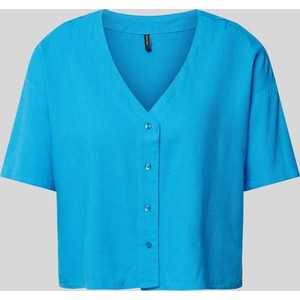 Bluzka Vero Moda w stylu casual z dekoltem w kształcie litery v z krótkim rękawem