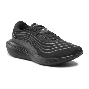 Czarne buty sportowe Adidas Performance sznurowane w sportowym stylu