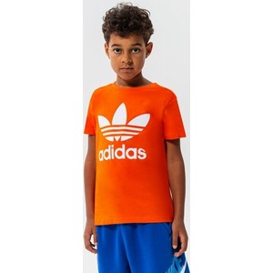 Pomarańczowa koszulka dziecięca Adidas dla chłopców