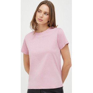 T-shirt Pinko w stylu casual z krótkim rękawem z bawełny
