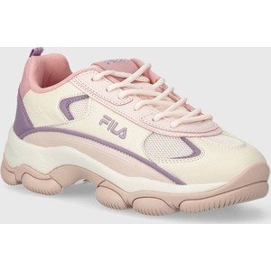 Różowe buty sportowe Fila w sportowym stylu