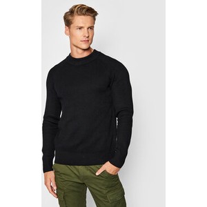 Czarny sweter Jack&jones Premium w stylu casual z okrągłym dekoltem