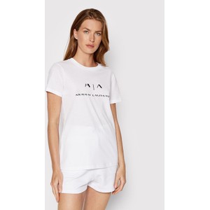 T-shirt Armani Exchange z krótkim rękawem w młodzieżowym stylu z okrągłym dekoltem