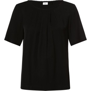 Czarny t-shirt S.Oliver Black Label w stylu casual z krótkim rękawem z okrągłym dekoltem