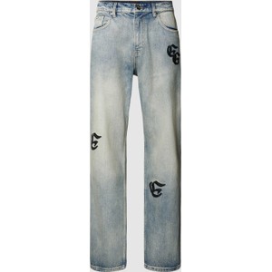 Niebieskie jeansy Eightyfive w street stylu
