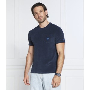 Niebieski t-shirt St.barth z krótkim rękawem