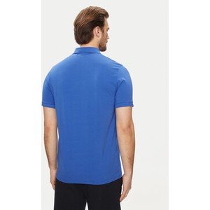 Niebieski t-shirt Karl Lagerfeld w stylu casual z krótkim rękawem