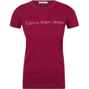 Czerwony t-shirt Calvin Klein