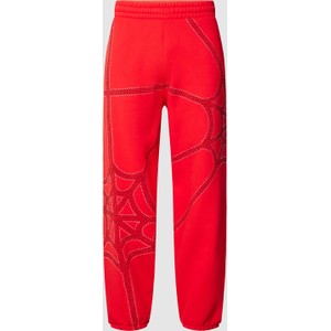 Czerwone spodnie Review w sportowym stylu