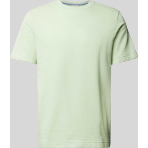 Zielony t-shirt Tom Tailor w stylu casual z bawełny z krótkim rękawem