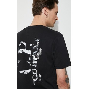 Czarny t-shirt C.P. Company z dżerseju w młodzieżowym stylu