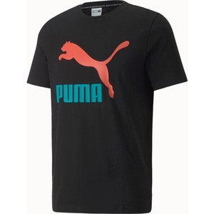 Czarny t-shirt Puma z krótkim rękawem z bawełny