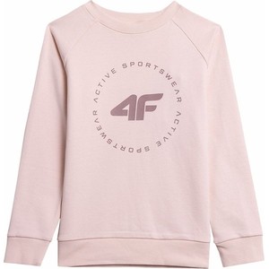 Różowa bluza dziecięca 4F z bawełny