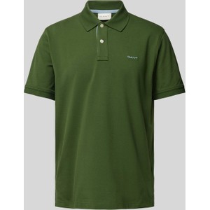 Zielona koszulka polo Gant z krótkim rękawem