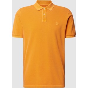 Pomarańczowa koszulka polo Marc O'Polo z bawełny