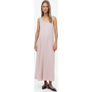 H & M & - MAMA Bawełniana sukienka - Różowy