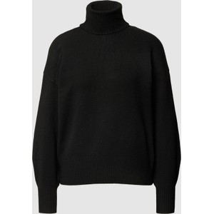 Czarny sweter Pieces w stylu casual z dzianiny