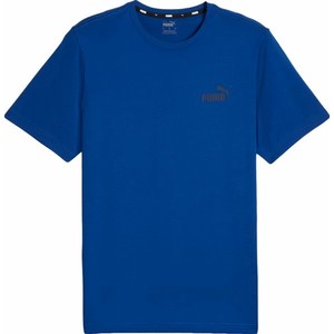 Niebieski t-shirt Puma z krótkim rękawem w stylu casual