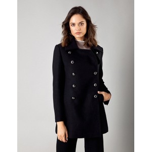 Czarny płaszcz Molton w stylu casual
