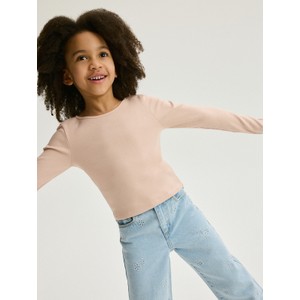 Bluzka dziecięca Reserved dla dziewczynek z długim rękawem z bawełny