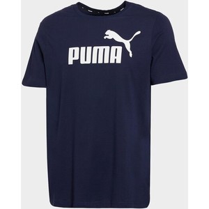 Granatowy t-shirt Puma z krótkim rękawem