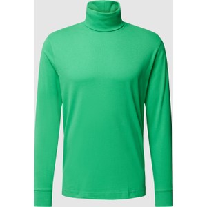Zielona bluzka Esprit z bawełny w stylu casual z długim rękawem