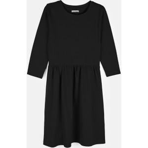 Czarna sukienka Gate w stylu casual mini z długim rękawem