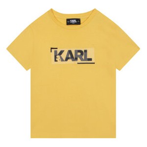 Żółta koszulka dziecięca Karl Lagerfeld dla chłopców