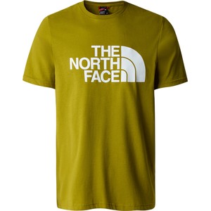 Zielony t-shirt The North Face z krótkim rękawem z bawełny