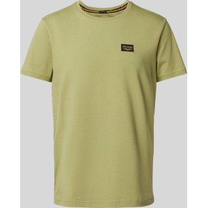 Zielony t-shirt Pme Legend (pall Mall) z bawełny z krótkim rękawem w stylu casual