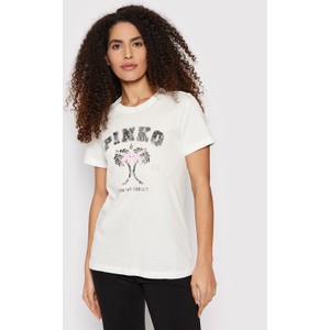 T-shirt Pinko w młodzieżowym stylu z krótkim rękawem