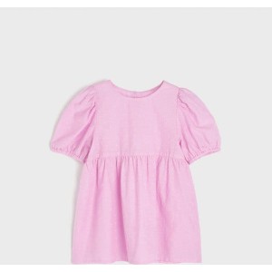 Różowa bluzka dziecięca Sinsay z krótkim rękawem