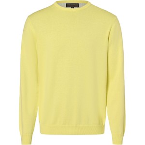 Żółty sweter Finshley & Harding w stylu casual z kaszmiru
