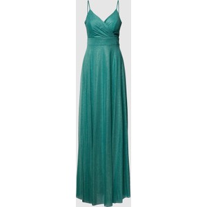 Sukienka Troyden Collection z dekoltem w kształcie litery v na ramiączkach maxi