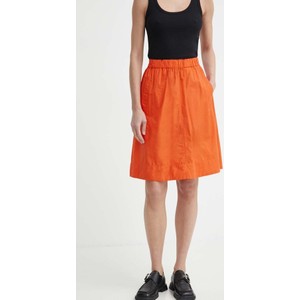 Pomarańczowa spódnica Marc O'Polo mini z bawełny