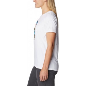 T-shirt Columbia z tkaniny z krótkim rękawem w sportowym stylu