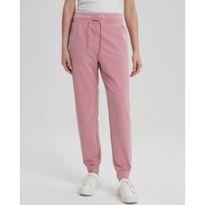 Różowe spodnie sportowe Diverse z dresówki