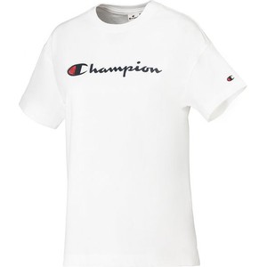 T-shirt Champion w sportowym stylu z okrągłym dekoltem z krótkim rękawem