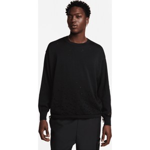 Czarny sweter Nike z okrągłym dekoltem