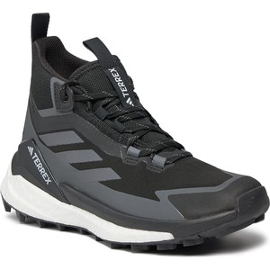 Czarne buty trekkingowe Adidas Performance z płaską podeszwą