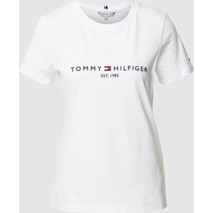 T-shirt Tommy Hilfiger z krótkim rękawem w młodzieżowym stylu