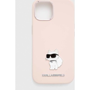 Karl Lagerfeld etui na telefon iPhone 15 / 14 / 13 6.1&amp;apos;&amp;apos; kolor różowy